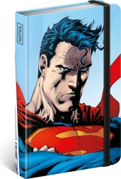 Cuaderno rayado Superman A6 world hero, 172 páginas, tapa dura y goma elástica