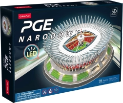 Puzle 3D del estadio PGE Narodowy con iluminación LED