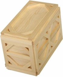 Hucha de Madera con Forma de Gallina