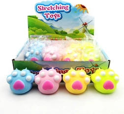 Juguete antiestrés de pata de gato apretable y bromista