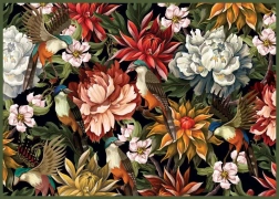 Puzzle Jardín secreto: Pájaros entre flores 1000 piezas