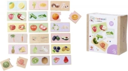 Puzzle Montessori de frutas y verduras