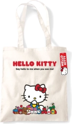 Bolsa de la compra natural HELLO KITTY