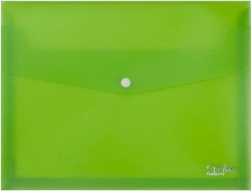 Carpeta expansible A4 con cierre de botón presión, verde Opaline