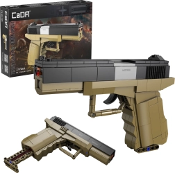 Kit de construcción CADA pistola 17 con proyectiles disparables, 338 piezas