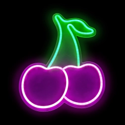 2Kids Toys lámpara LED neón cereza