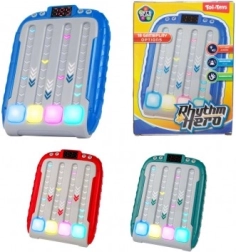 Juego lógico digital con flechas luminosas a pilas