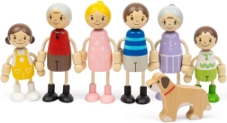 Bigjigs Toys set de muñecos para casa de muñecas: familia