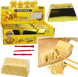 Lingote de oro – excavaciones arqueológicas con tesoro escondido