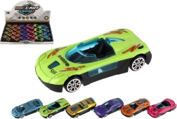 Mini coches de carreras 7 cm – juego metal‑plástico, rueda libre, mezcla de colores