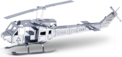 Modelo 3D de helicóptero metálico Bell UH-1 Huey