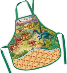 Delantal infantil para educación artística dinosaurios 50 × 55 cm - 1 pieza