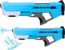 Pistola de agua grande con bomba manual azul