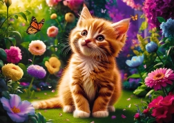 Puzle de 500 piezas del adorable gatito Trefl