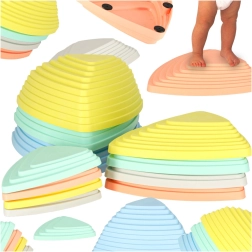 Piedras pastel para equilibrio y entrenamiento sensorial para niños