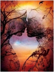 Pintura de diamantes Amor antiguo 30x40 cm