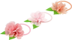 Gomas para el pelo con flor Chayenne 3 uds