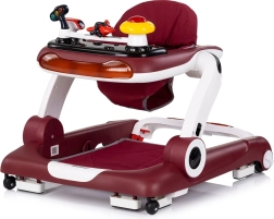 Andador interactivo Chipolino Little Explorer 4 en 1, rojo