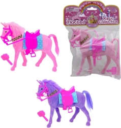 Caballo unicornio con accesorios