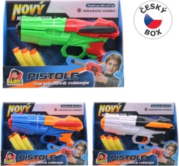 Pistola con balas blandas para niños, 20 cm