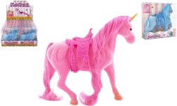 Unicornio de peluche caballo con silla 21 cm – 3 colores