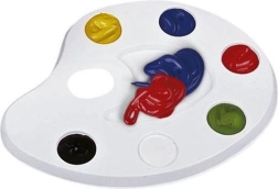 Paleta de pintura de plástico para 6 colores ASTRA