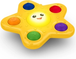 Baby Einstein juguete de actividades con ventosa Pop & Glow Starfish para bebés de 6 meses o más