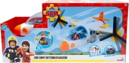 Bombero Sam: gran avión de rescate interactivo con figura y accesorios