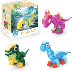 Set de construcción dinosaurio 10 en 1 - 1 unidad