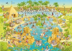 Puzzle Heye ZOO Loca: Exposición del Nilo 1000 piezas