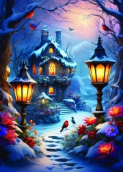Puzzle Invierno mágico de 500 piezas