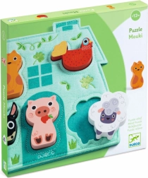 Puzzle de madera Mouki para niños de Djeco