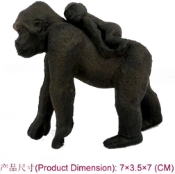 Figura de gorila con cría
