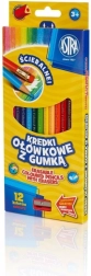 Lápices de colores triangulares Astra 12 uds