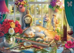 Puzzle de montaje con gato de 1000 piezas SCHMIDT
