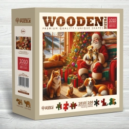 Puzle de madera Wooden City Santa y amigos 1010 piezas