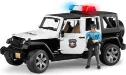 Bruder Jeep Wrangler Rubicon policía con figura