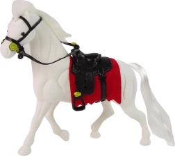 Figura de caballo blanco con silla – granja