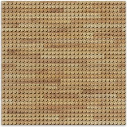 Base de construcción de diseño - madera 25,5 x 25,5 cm