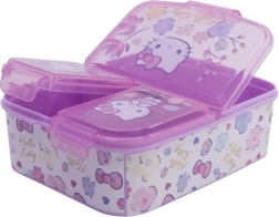Caja multiusos para almuerzo Hello Kitty con compartimentos