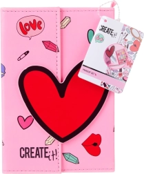 Mini neceser de piel sintética con cierre magnético