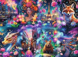Puzzle Trefl Premium Plus Mundo colorido de 8000 piezas