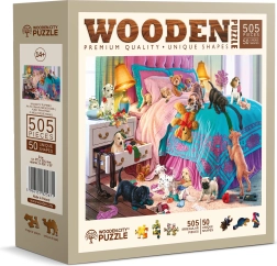 Puzzle de madera WOODEN CITY Cachorros traviesos de 505 piezas
