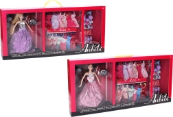 Muñeca con armario y accesorios de moda