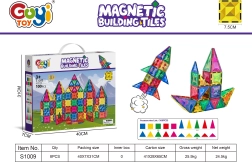 Kit de construcción magnético de 100 piezas