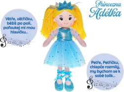 Muñeca princesa Adélka 35 cm (canta en checo)