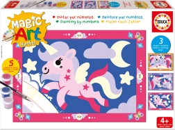 Pintar por números: unicornios EDUCA