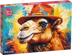 Puzzle CHERRY PAZZI – camello con sombrero, 500 piezas