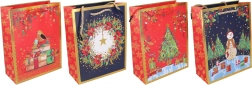 Bolsa de regalo Navidad L 42 × 31 × 12 cm