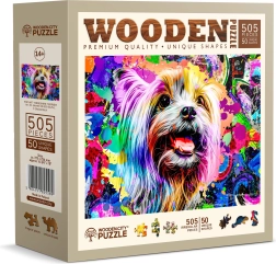 Puzle de madera Pop Art Terrier de Yorkshire de Wooden City